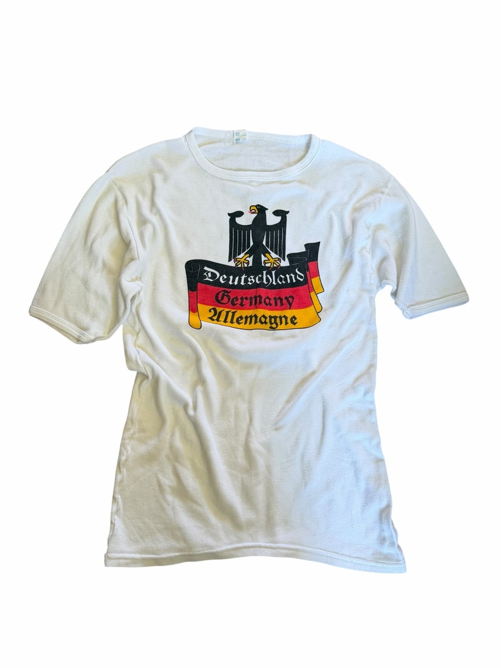 🌟Deutschland Vintage Souvenir Germany 🇩🇪 Graphic Short Sleeve Tee - White